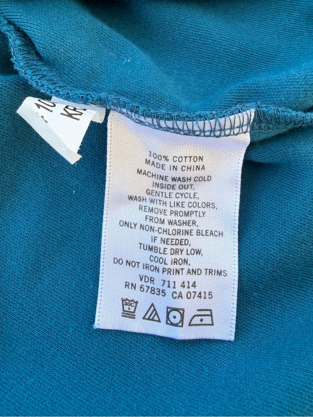 Nautica Teal Blue Classic Fit Cotton Deck Polo Shirt ~ Men’s Medium - Picture 7 of 8
